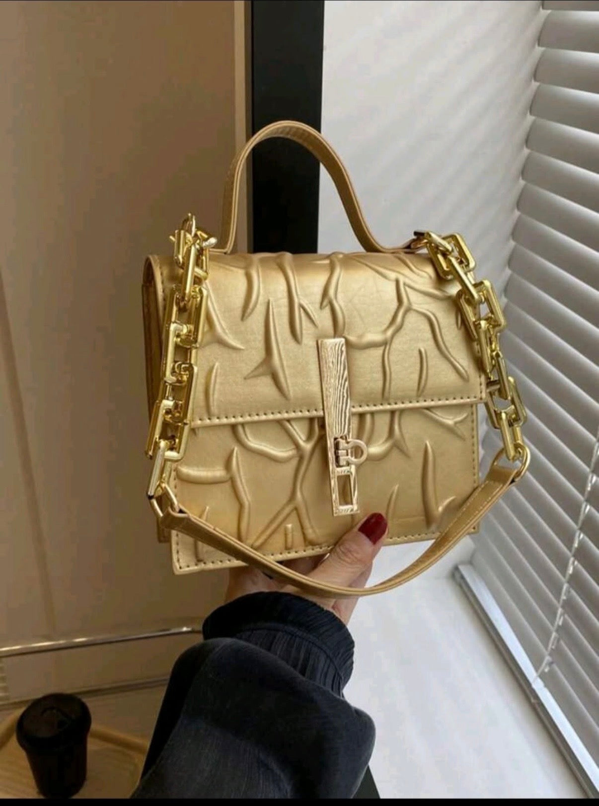 Gold Handbag