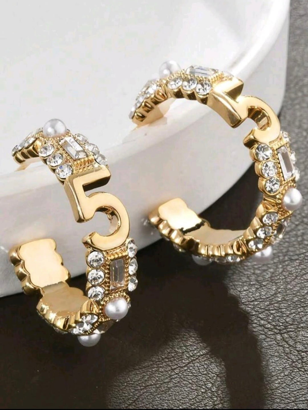 Chanel No. 5 Hoop Earrings