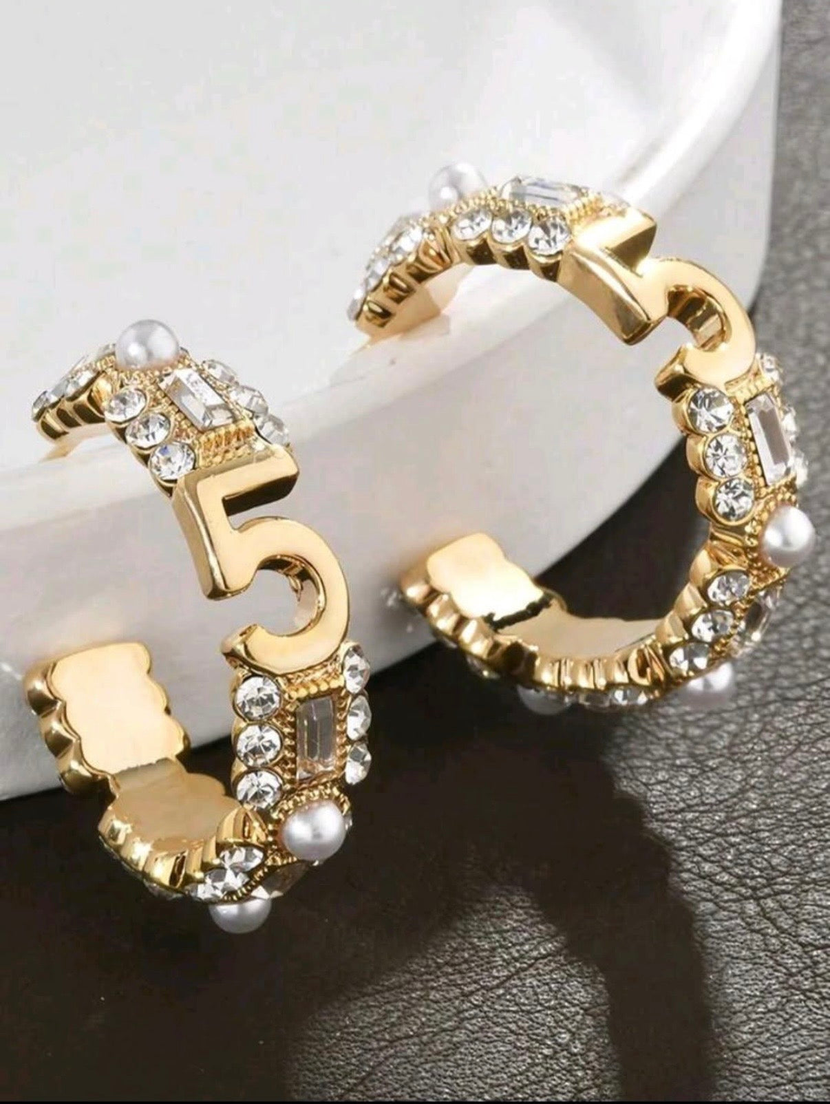 Chanel No. 5 Hoop Earrings